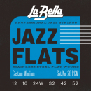 La Bella Jazz Flats Custom Light 12-52 20PCM - Struny do gitary elektrycznej