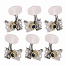 Kera Audio FTSK-3R3L/WH (3+3) - Klucze do gitary akustycznej