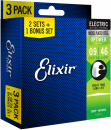 Elixir struny do gitary elektrycznej OPTIWEB  9-46 3-pack