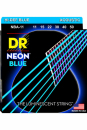 DR NBA 11-50 NEON BLUE - Struny powlekane do gitary akustycznej