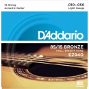 D'Addario EZ940 10-50 - struny do gitary akustycznej 12-str
