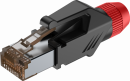 Roxtone RJ45C5E-PH-RD - Wtyk typu RJ45 z osłoną