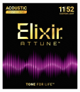 Elixir Attune Phosphor Bronze 11-52 Custom Light - Struny do gitary akustycznej