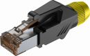 Roxtone RJ45C5E-PH-YL - Wtyk typu RJ45 z osłoną