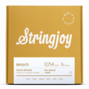 Stringjoy BB1254 Struny do gitary akustycznej BRIGHTS 80/20 Bronze 12-54