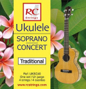 RC Strings UKSC40 set. Clear Nylon - Struny do Ukulele