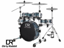 Dirty Rabbit TDB-200-Blue - Przenośny zestaw perkusyjny