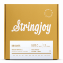 Stringjoy BB1024 Struny do gitary akustycznej 12-strunowej BRIGHTS 80/20 Bronze 10-50
