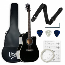 V-TONE AG TWO BK - Gitara akustyczna 4/4 + zestaw akcesoriów
