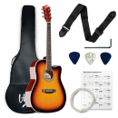 V-TONE AG TWO SB - Gitara akustyczna 4/4 + zestaw akcesoriów