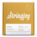 Stringjoy BB1050 Struny do gitary akustycznej BRIGHTS 80/20 Bronze 10-50
