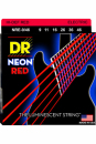 DR NRE 9-46 NEON RED - Struny do gitary elektrycznej