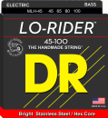 DR struny do gitary basowej LO-RIDER stalowe 45-100