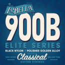 La Bella Elite Black Nylon Polished Golden Alloy 900B - Struny do gitary klasycznej