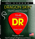 DR struny do gitary akustycznej DRAGON SKIN 10-48