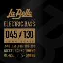 La Bella Electric Bass RX Series Nickel 45-130 5-str RX-N5D - Struny do gitary basowej