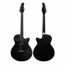 Kazuki SA-40-BK - Gitara elektryczna hybrydowa 2 w 1