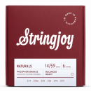 Stringjoy NB1459 struny do gitary akustycznej NATURALS Phosphor Bronze 14-59