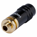 HICON HI-J35S-SCREW-F - Metalowe gniazdo kablowe mini jack 3,5 mm stereo z blokadą śrubową