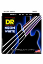 DR NWB 45-105 NEON WHITE - Struny do gitary basowej