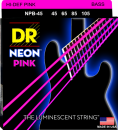 DR struny do gitary basowej NEON PINK 45-105