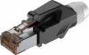 Roxtone RJ45C5E-PH-WT - Wtyk typu RJ45 z osłoną