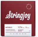 Stringjoy NB1256 NATURALS Phosphor Bronze 12-56 - Struny do gitary akustycznej