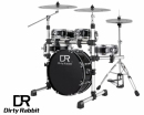 Dirty Rabbit TDB-200-Black - Przenośny zestaw perkusyjny