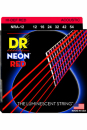 DR NRA 12-54 NEON RED - Struny do gitary akustycznej