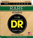 DR struny do gitary akustycznej RARE 11-50