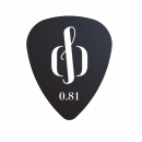 Openhagen StayWithMe Black 0.81mm - 4 kostki gitarowe