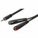 Roxtone RAYC310L02 - Kabel audio Jack 3.5mm - 2x Jack 6,3mm