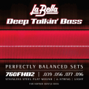 La Bella Deep Talkin' Bass Flats Hofner Beatle 39-96 4-str 760FHB2 - Struny do gitary basowej