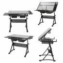 DNA PRO DESK 1 - Biurko stół kreślarski z szufladami