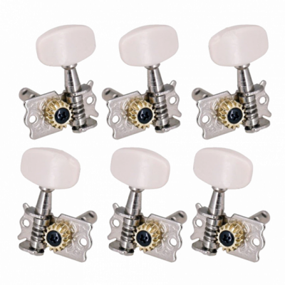 Kera Audio FTSK-3R3L/WH (3+3) - Klucze do gitary akustycznej