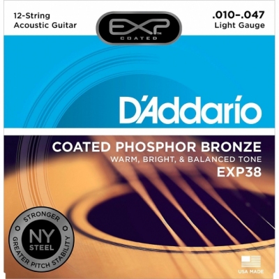 D'Addario EXP38 10-47 - struny do gitary akustycznej 12-str