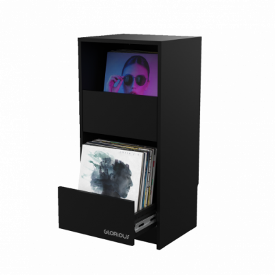 GLORIOUS Vinyl Vault Black - Szafka na winyle