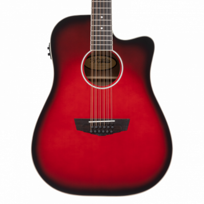 D'angelico Premier Bowery 12 LS Cherry Burst - gitara elektroakustyczna 12-strunowa