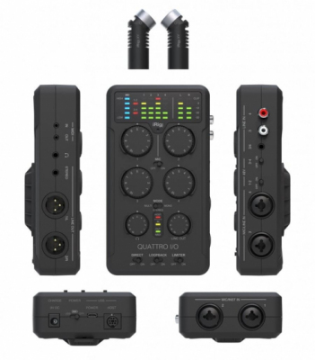 ‌IK MULTIMEDIA IRIG PRO QUATTRO I/O DELUXE - PRZENOŚNY REJESTRATOR