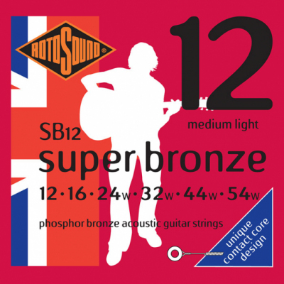 Rotosound SB12 [12-54] brąz fosforowy struny do gitary akustycznej