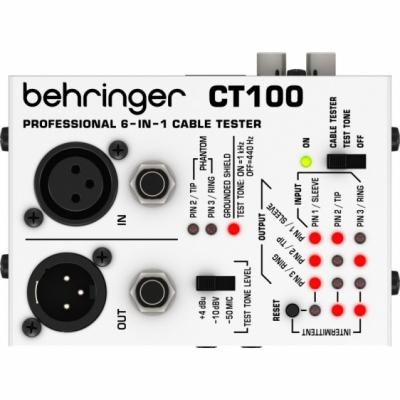 Behringer CT100 - mikroprocesorowy tester kabli
