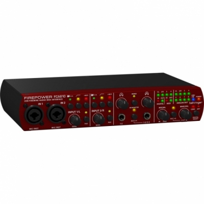 Behringer FCA610 - audiofilski interfejs FireWire/USB/MIDI