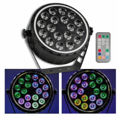 LIGHT4ME RING PAR 18 RGBW - Reflektor sceniczny PAR
