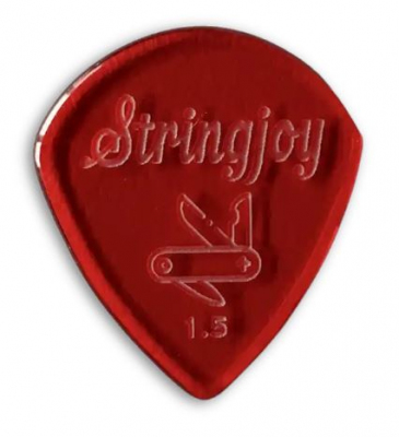 Stringjoy kostka 1.5mm Pocketknife Acrylic Picks - Kostka do gitary