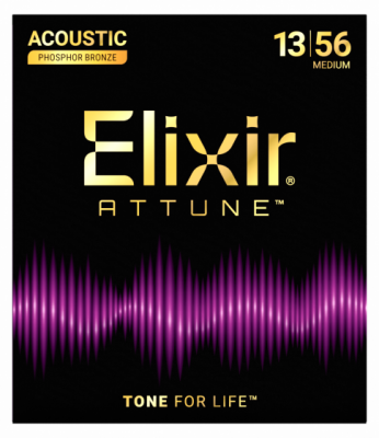 Elixir Attune Phosphor Bronze 13-56 Medium - Struny do gitary akustycznej