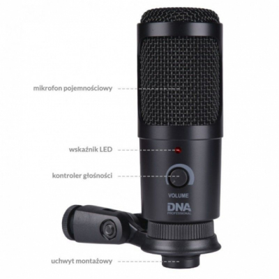 DNA CM USB KIT - Zestaw mikrofon pojemnościowy + akcesoria
