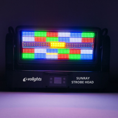 EVOLIGHTS SUNRAY STROBE HEAD - Ruchomy stroboskop sceniczny IP65