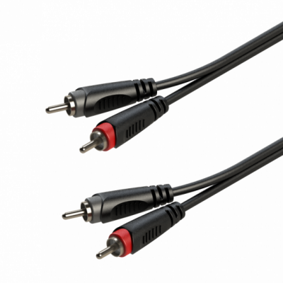 Roxtone SACC130L3 - Kabel audio 2 x Wtyk RCA / 2 x Wtyk RCA 3m