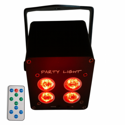 LIGHT4ME ACCU PAR 4x3W - Reflektor akumulatorowy 3600 mAh