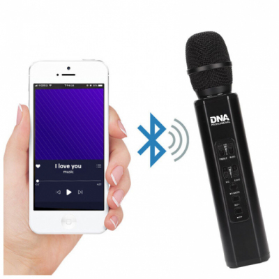 DNA KM6 BLACK - mikrofon karaoke Bluetooth